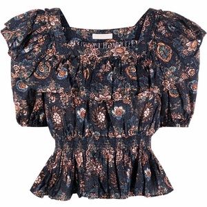 Ulla Johnson Warner Floral Ruffle size 2